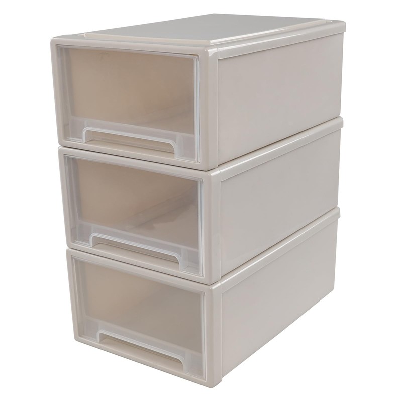 6 Quart Plastic Stacking Storage Drawer Unit, 3 Packs gallery