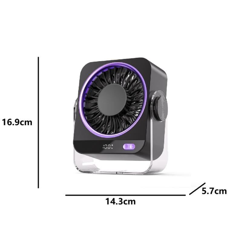USB-C Ready Rechargeable Desk Fan 199 Speeds 35dB Quiet for Office Use gallery
