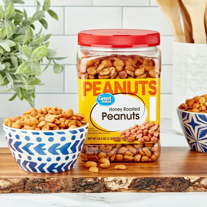 Great Value Honey Roasted Peanuts, 34.5 oz gallery