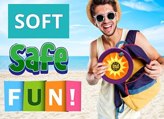 Soft & Safe Frisbee Throwing Disc Splash Fun Aqua Flyer 12" (1 Disc Assorted) gallery