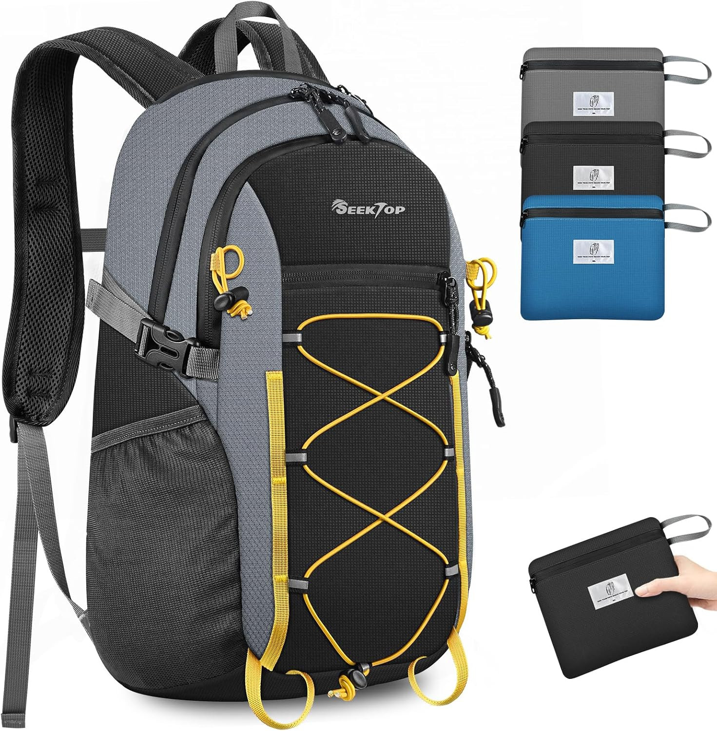20L Foldable Waterproof Hiking Backpack, Ultralight Small Lightweight Daypack Pa