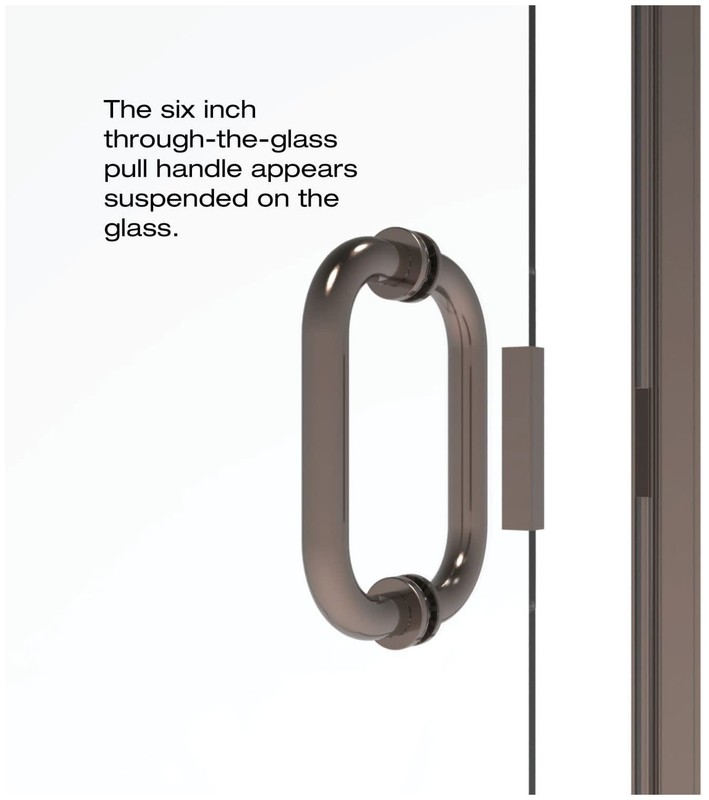 Basco INFN00A3465CL Infinity 65-9/16"H x 34"W Hinged Framed gallery