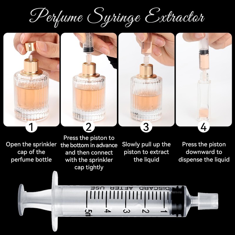 Perfume Refill Tool Kit, Plastic Extractor for Liquid Cologne Fragrance Sample gallery
