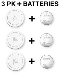 Flic Smart Button 3-Pack + New Batteries for Alexa, Matter, Homekit, SmartThings