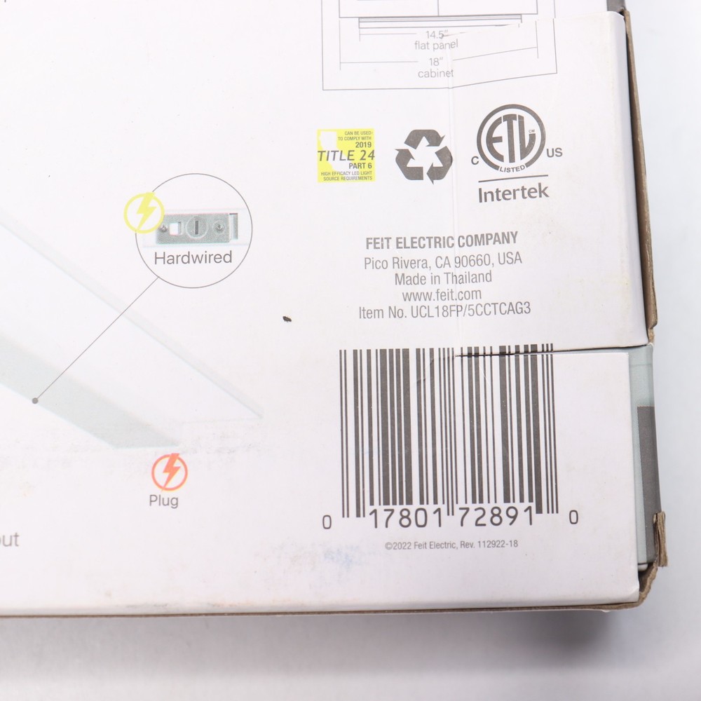 Feit Electric Direct Wire Integrated LED Under Cabinet Light Color Changing CCT