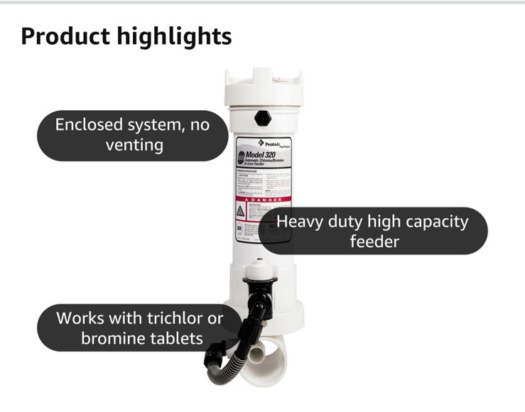 PENTAIR Rainbow™ 320 In-Line Automatic Chlorinator R171096 gallery