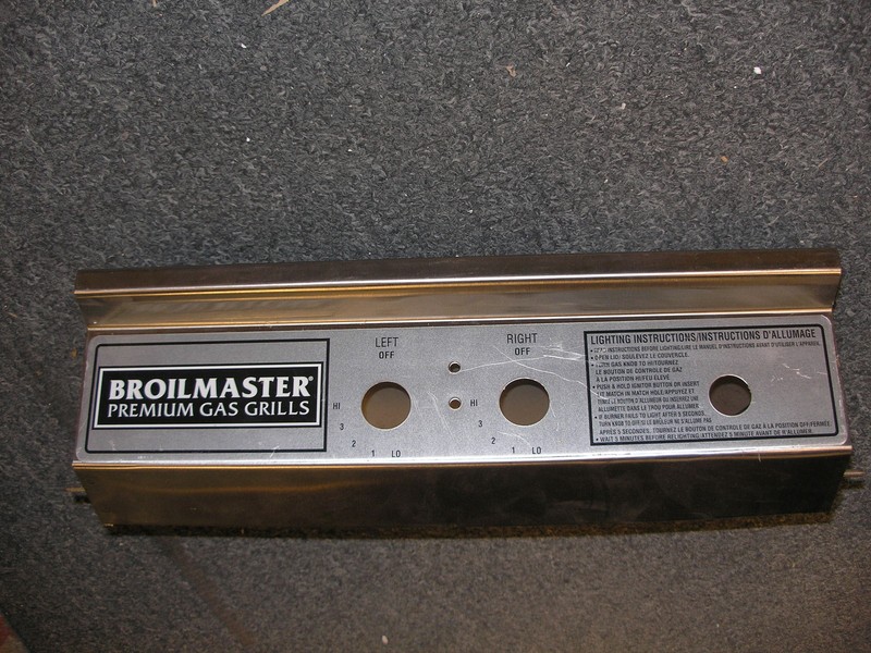 Broilmaster P4 Series Stainless Control Panel w/Label Electronic Ignitor B100752 gallery