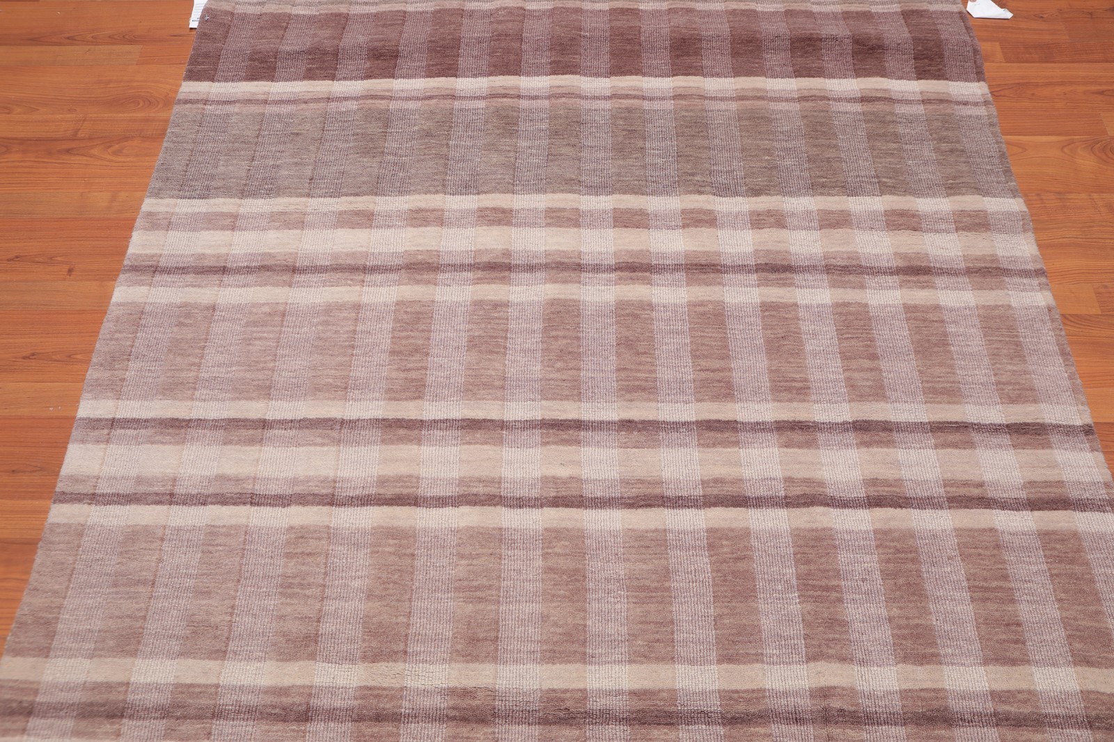 5' x 7' Handmade 100% Wool Loop & Cut Pile Area Rug 5x7 Contemporary Beige gallery