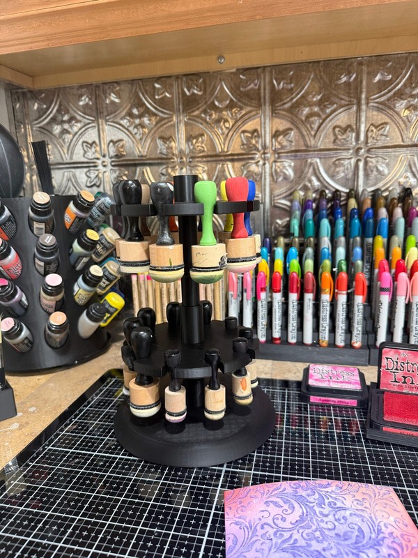 Alcohol Ink Applicator Tool Carousel – Holds 20 Applicators – Craft Storage Orga gallery