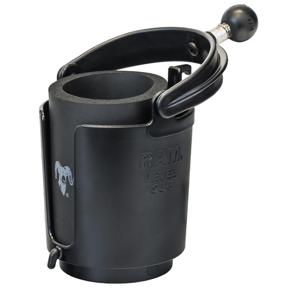 RAM Mounts Level Cup Drink Holder with B Size 1" Ball, Self-Leveling Cup Hold... gallery
