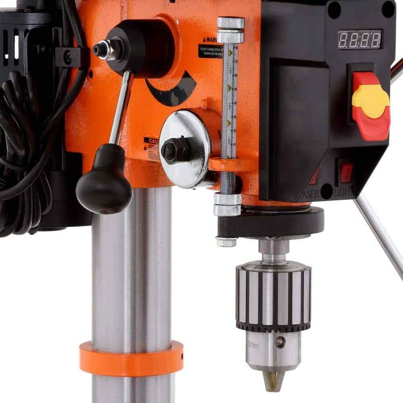 Benchtop Drill Press 12 in. Variable Speed Cast Iron Laser Work Light 5/8 in gallery