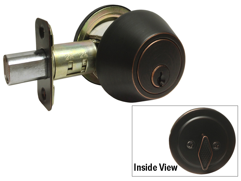 Entrance Keyed Entry Single Deadbolt Oil Rubbed Bronze Door Handle Lever lock gallery