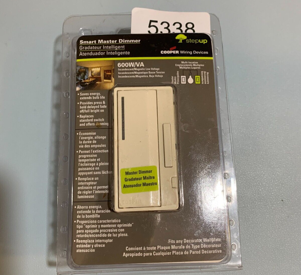 COOPER Wiring Devices Ivory Smart Accessory Dimmer 60 Hz AIM06 AIM10 120/AC NEW