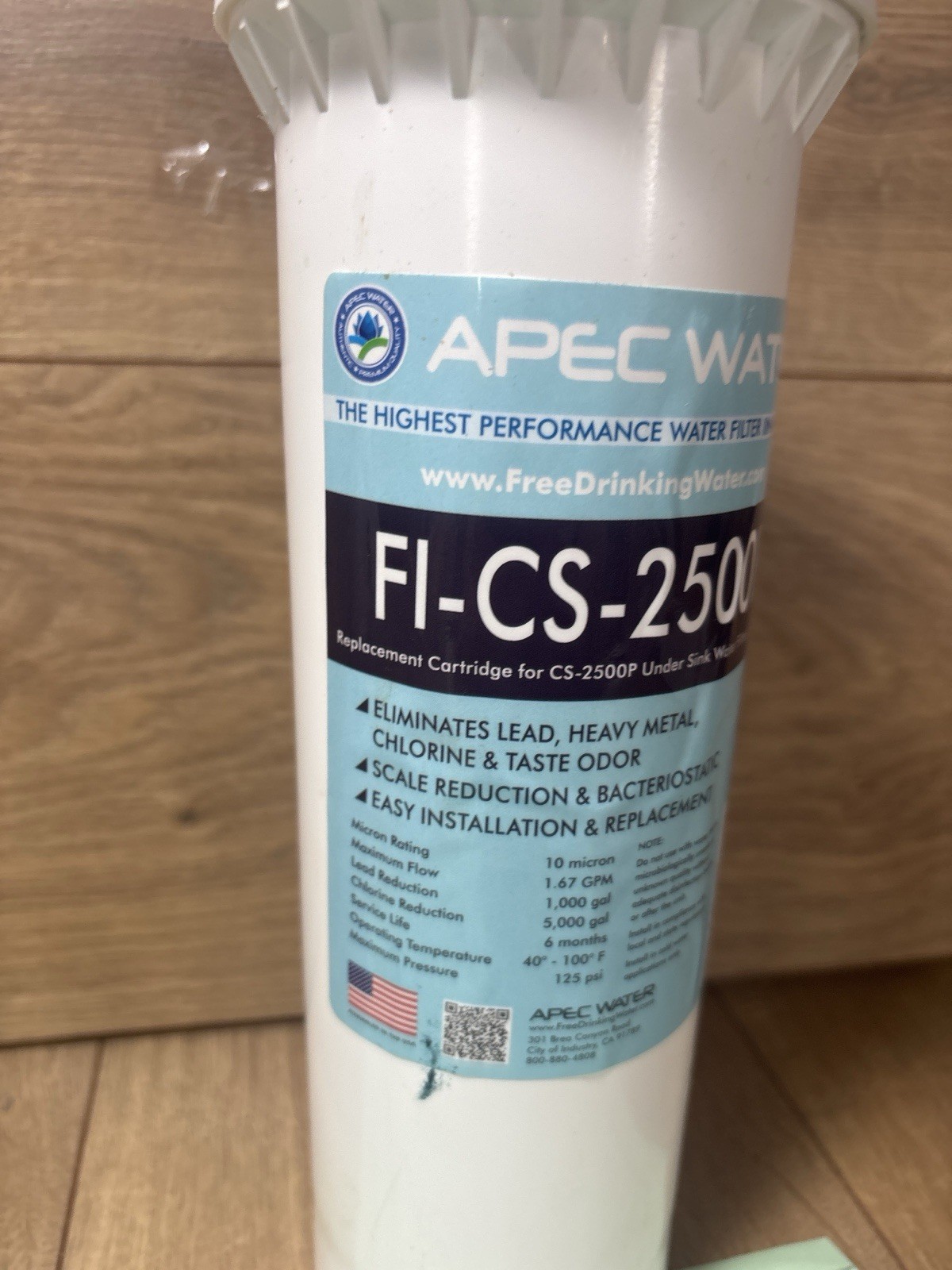 APEC FI-CS-2500P Replacement Water Filter For CS-2500P Water Filtration System gallery