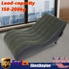 PVC Flocking Sofa Bed Max Capacity 440.92lbs Inflatable Sofa Folding Sofa Bed gallery