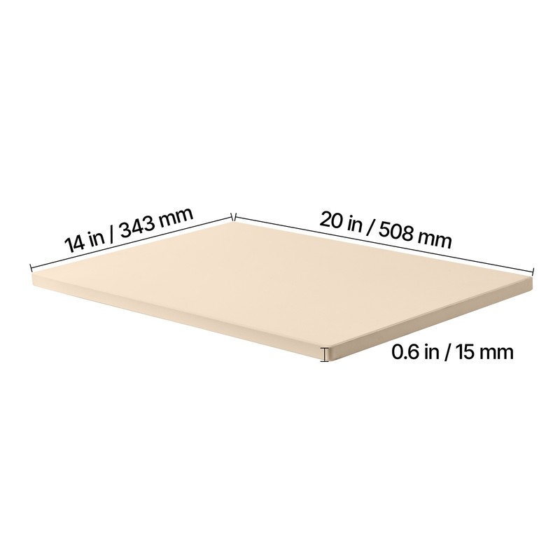 Uimoso Rectangular Cordierite Baking Stone, 20 x 14 in, Ideal for Pizza Making gallery