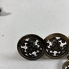 Jaybee Mid Century Drawer Pulls Knobs 1960 1.5" & 1/2” Antique Gold Metal 5pc gallery
