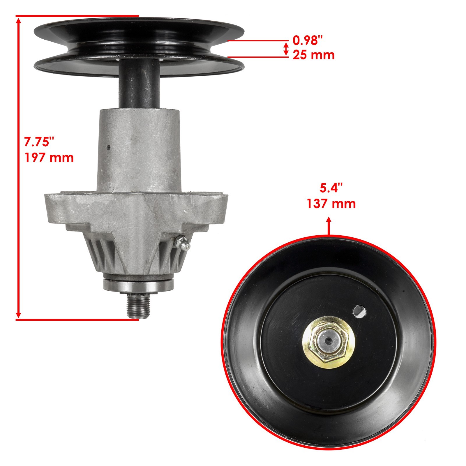 54" Deck Spindle & Blade Pulley Belt For White Outdoor Cub Cadet RZT-54 gallery