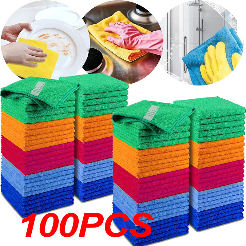 No-Scratch Microfiber Cleaning Cloth Cars Durable Versatile Polishing Detail Rag gallery