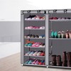 2 Rows 9 Lattices Shoe Storage Cabinet 6 Tiers Shoe Rack Shoe Shelf Shoe Tower gallery