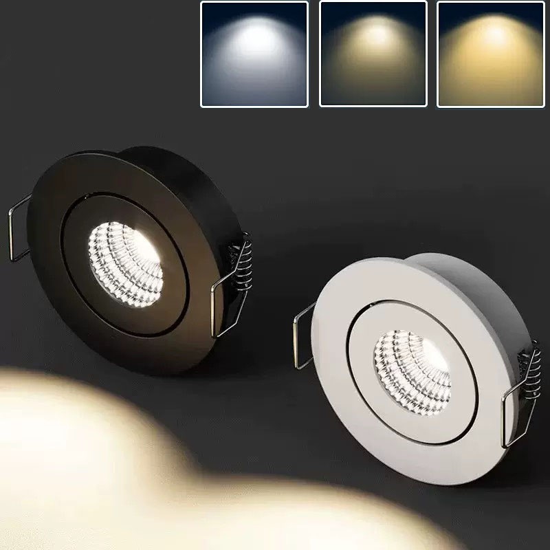 10pcs Mini 3W LED Recessed Ceiling Downlight Spot Light Lamp Cabinet 110V-240V gallery
