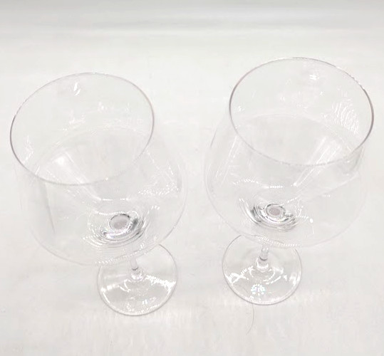 *OPEN BOX* Viski Raye Burgundy Glasses, Wine Glasses 21oz Set of 2 gallery