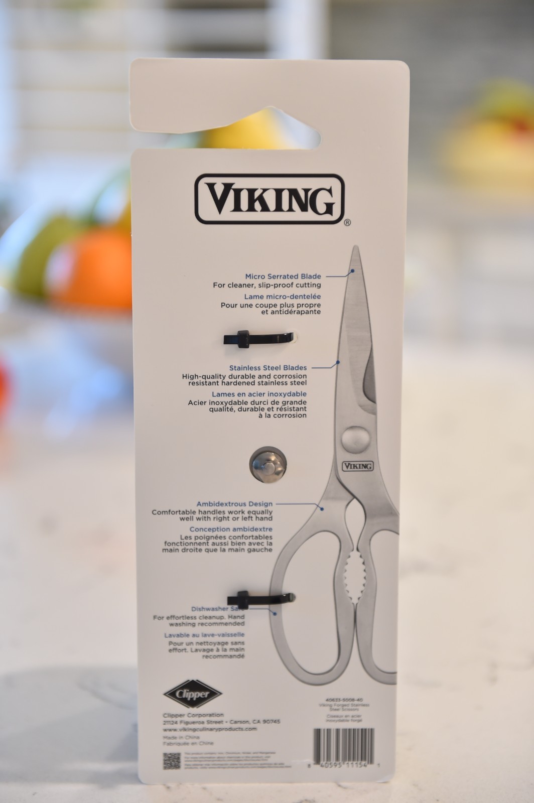 Viking Forged Stainless Steel Kitchen Shears NEW! SHARP !!! gallery