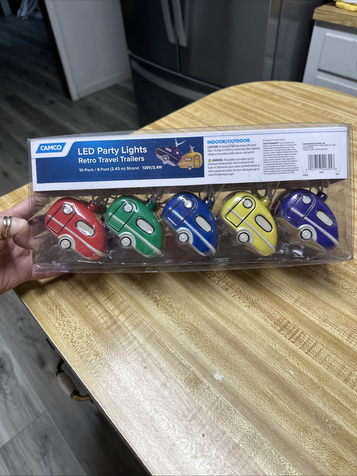 Retro Travel Trailer LED Party Lights, Multicolor, 10 Lights 8 Ft. (42655) gallery