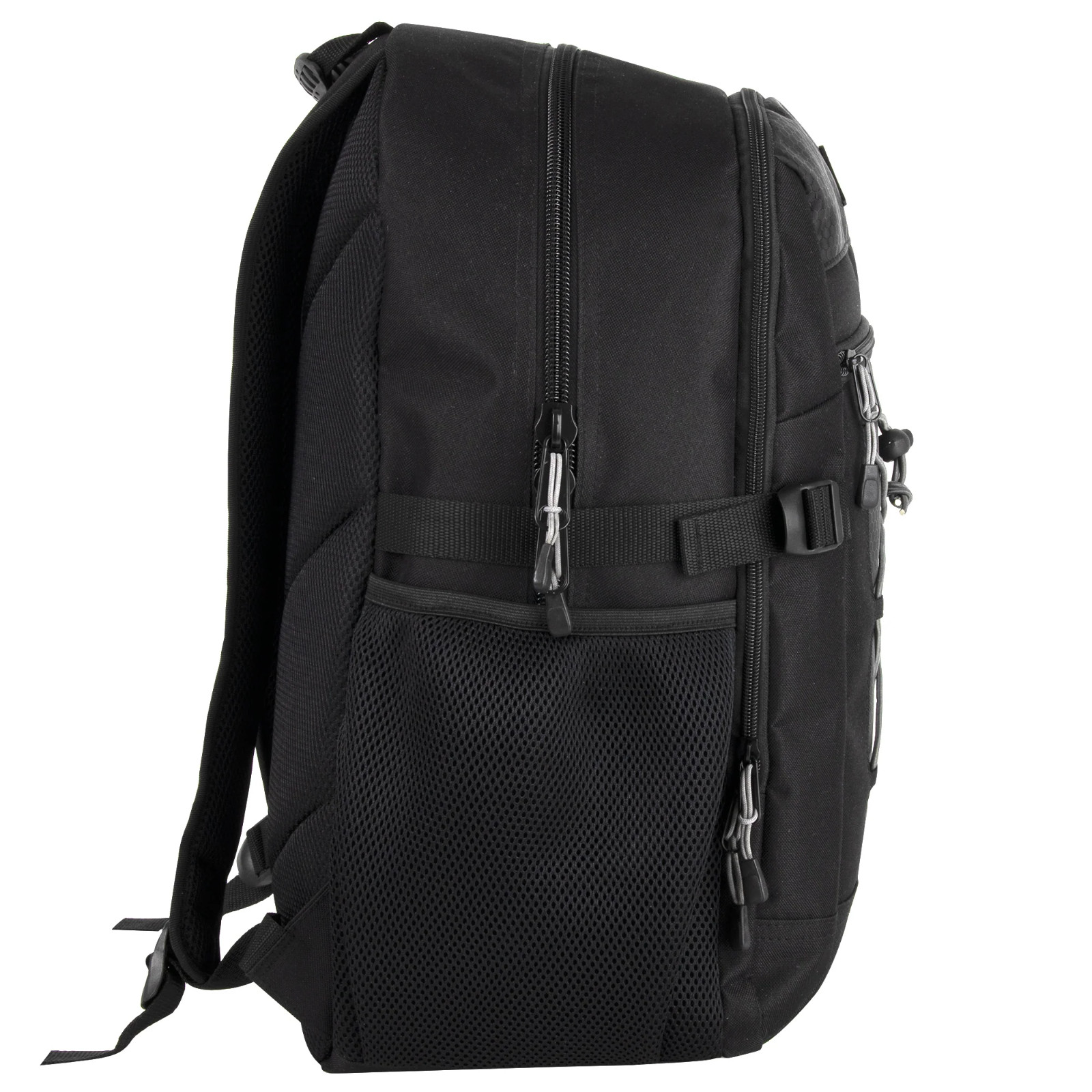 17" Bungee Backpack with Laptop & Tablet Sleeve, Multi-Pocket, Lightweight-GRAY 2