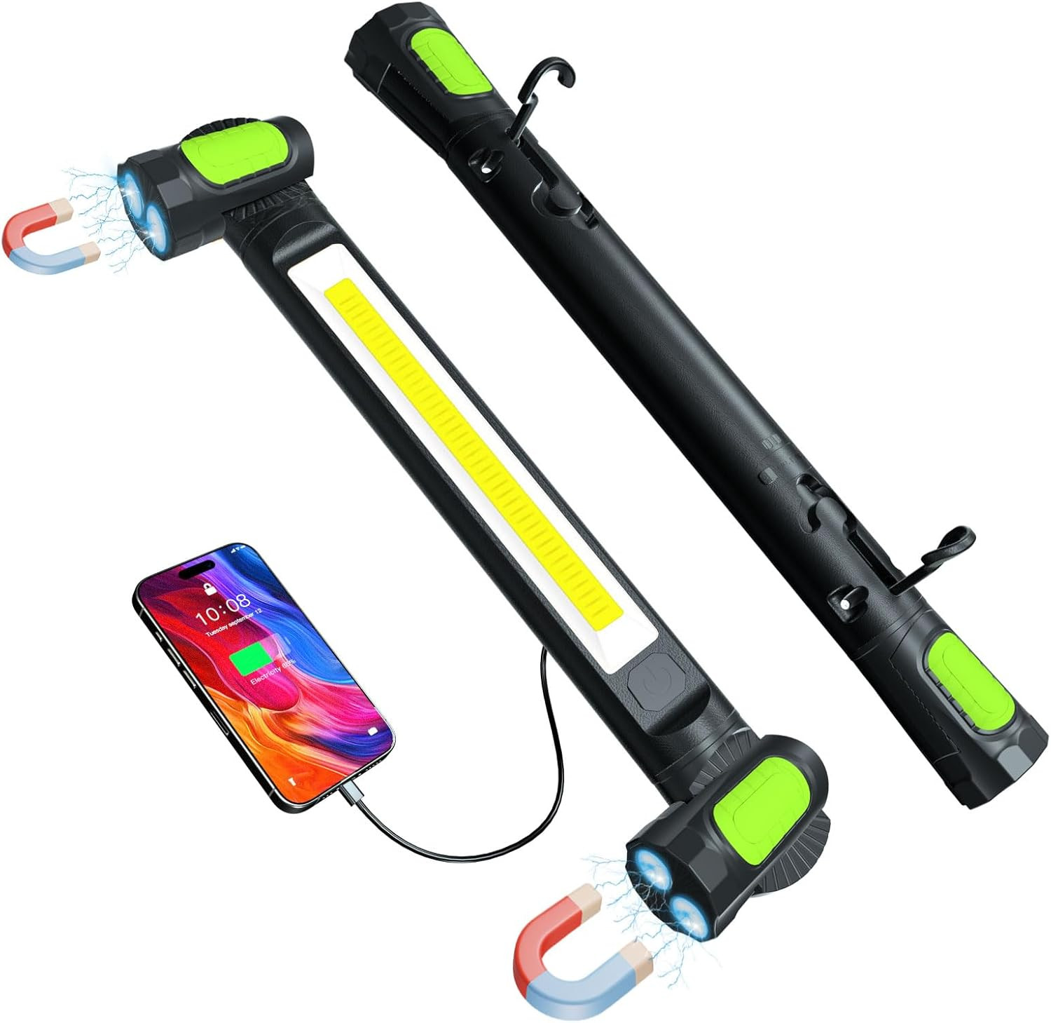 Work Light for Mechanic,3200Lm LED Work Lights,5400Mah Rechargeable Magnetic Lig gallery