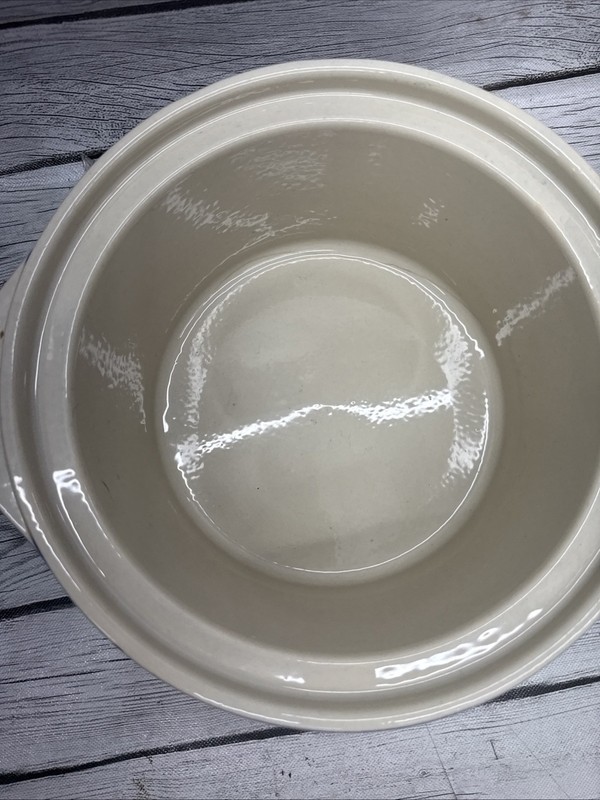 Rival 5 Qt Crock Pot Stoneware Insert Bowl Server D-256-762 Blue With Lid gallery
