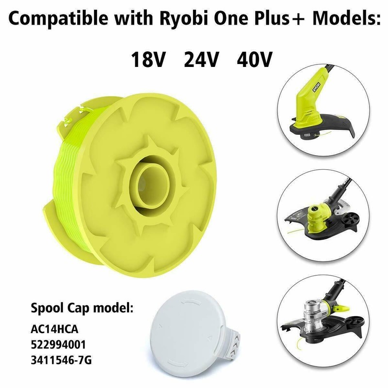 Ryobi Premium Trimmer Line Spool For Ryobi AC80RL3 .080" Fit 18V 24V 40V 6pcs gallery