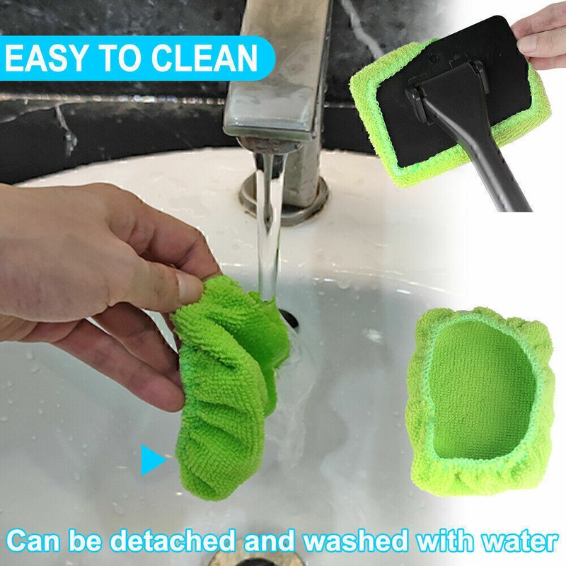 3 Pack Window Windshield Cleaning Tool Microfiber Car Wiper Cleaner Glass Brush gallery