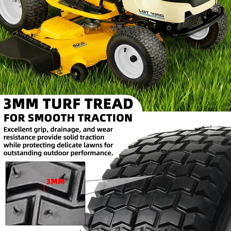 13x5.00-6 Solid Tire & Wheel Assembly – Puncture-Proof for Lawn Equipment gallery