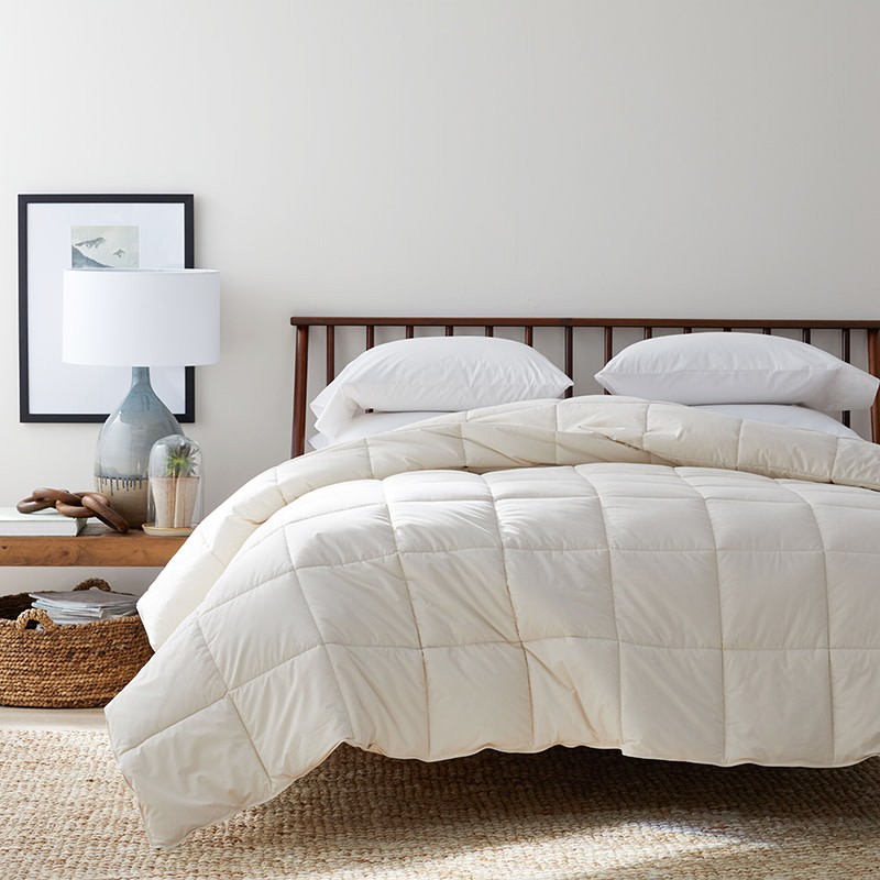 The Company Store All Seasons Wool Comforter - Natural, Twin gallery