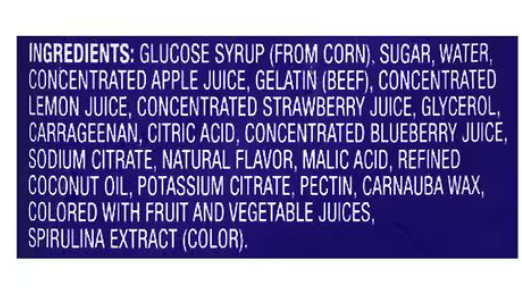 Nice! Gummy Stars Peelable Candy Lemon Strawberry Blueberry 2.82oz Viral TIKTOK gallery