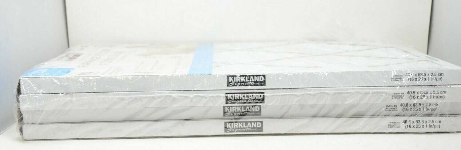 Kirkland Signature High Performance Air Filters 4-pack – 16 in. x 25 in. x 1 in. gallery