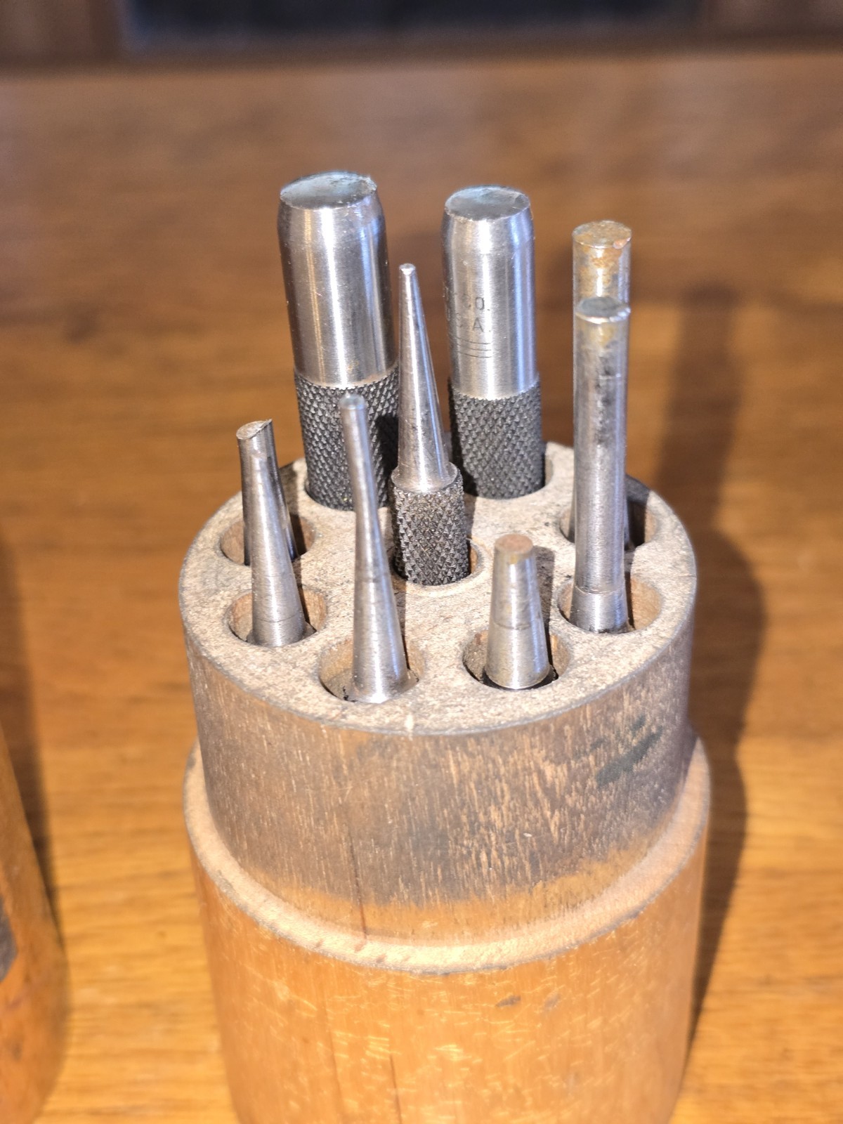Vintage Starrett 9 PC Drive Pin Punch Set - Made in USA gallery