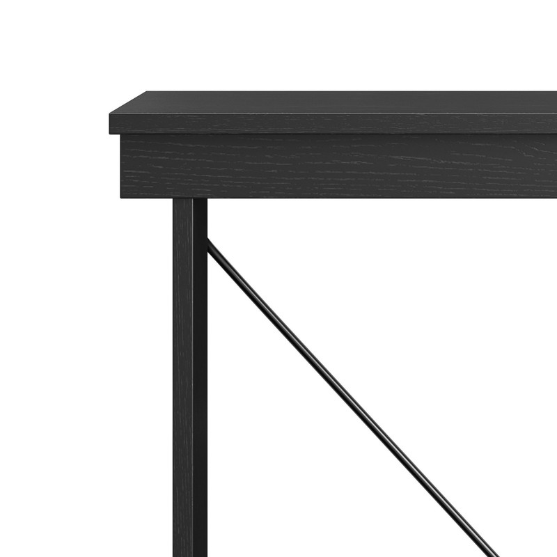 Ardent No Tools Small Space Writing Desk, Black gallery