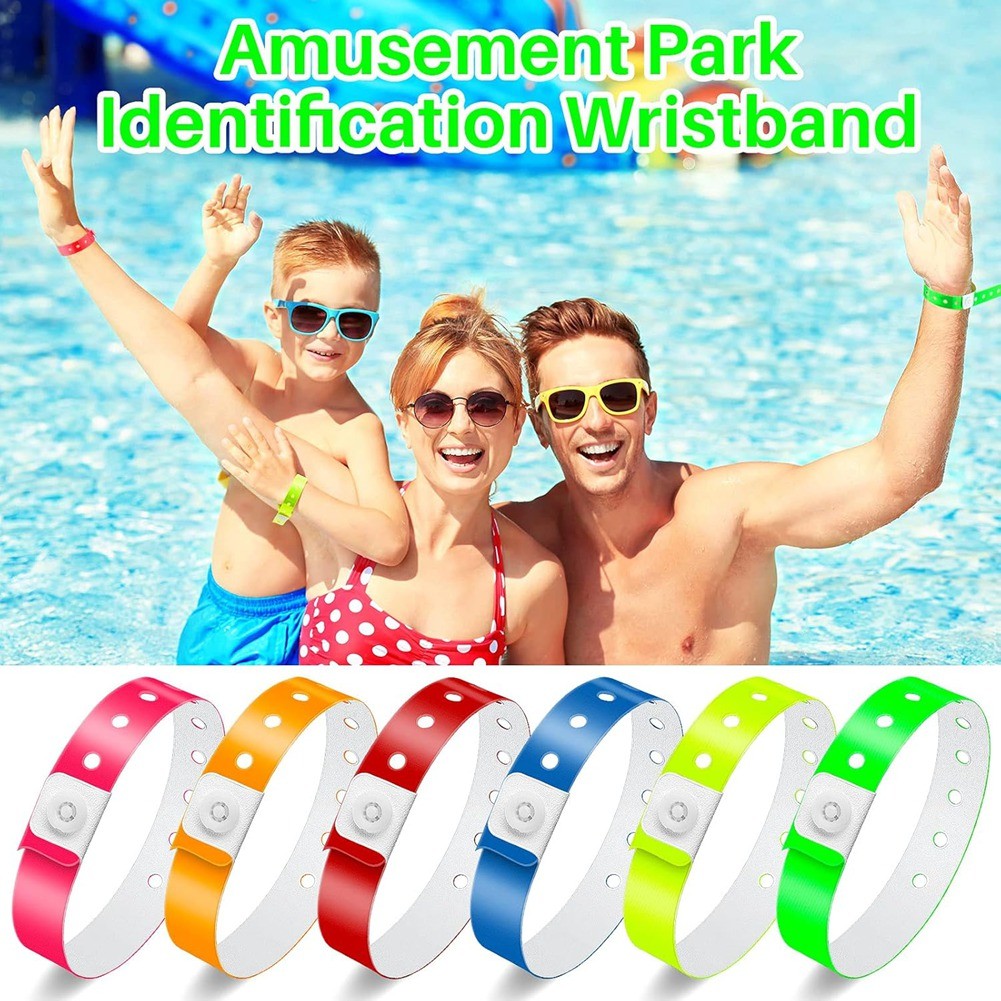 48pcs Vinyl Wristbands Plastic Event Wristbands Wristbands for Events6338 gallery