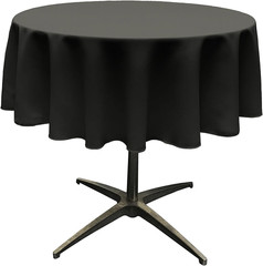 Polyester Poplin Washable round Tablecloth, Stain and Wrinkle Resistant Table Co