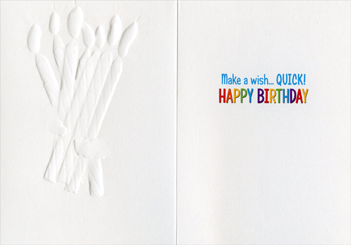 Chipmunk Carrying Lit Striped Candles Photograph Cute Funny Birthday Card gallery