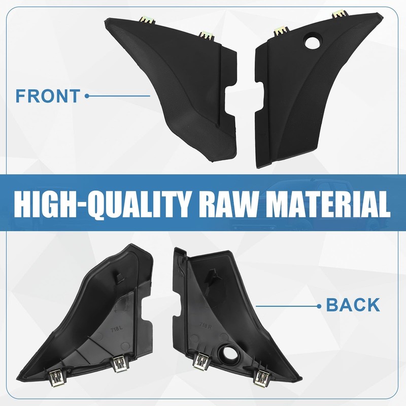 Windshield Wiper Cowl End Cap Panel Compatible with 2014-2019 Chevy Silverado... gallery