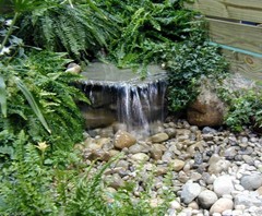 Custom Pro DIY Pondless Waterfall Kit-w/vault-complete water feature-5×7 size