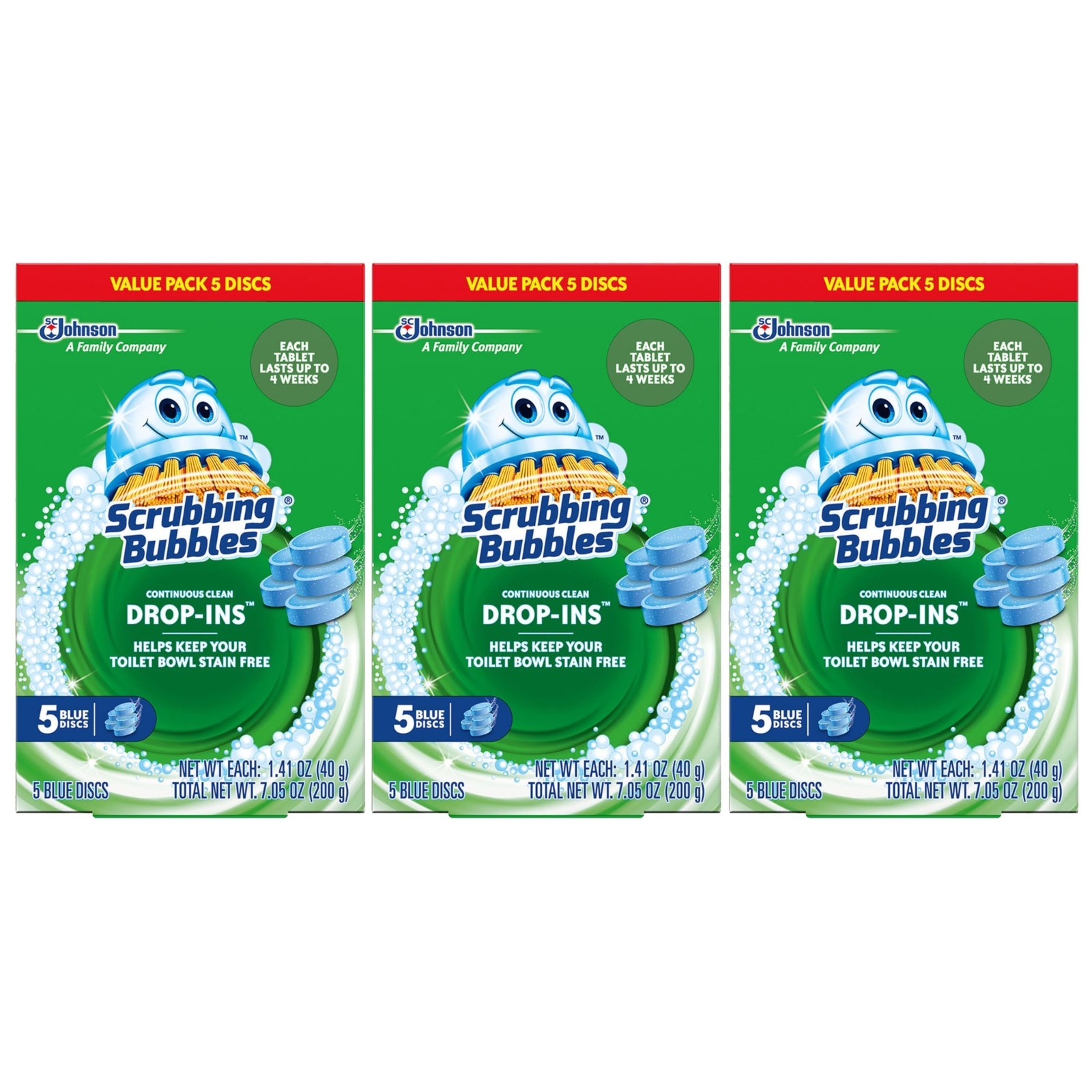Toilet Bowl Cleaning Tablets - Continuous Clean Drop-In Discs, 4 Weeks Stain Pro gallery