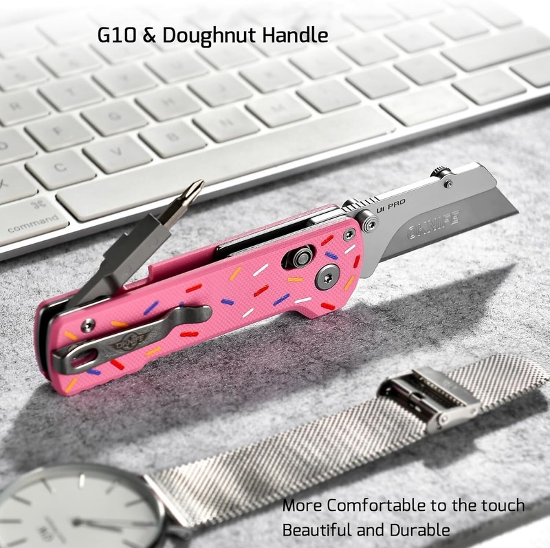 OKNIFE U1 Pro Multitool Folding Utility Knife with Folding Screwdriver Rail Lock gallery