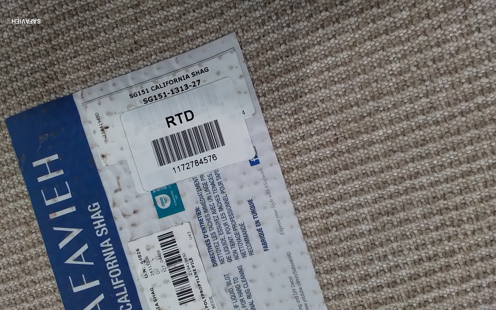 BEIGE 2'-3" x 7'-0" Flaw in Rug, Reduced Price 1172784576 SG151-1313-27 gallery