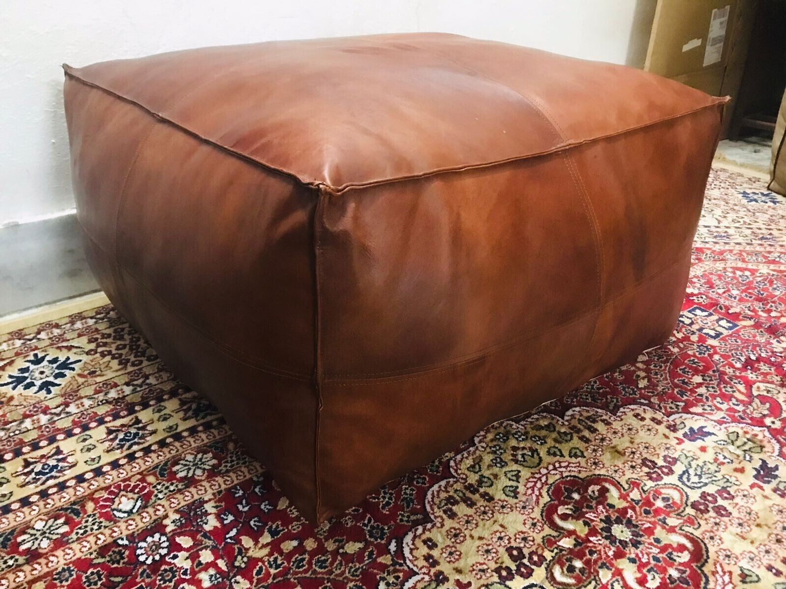 Top Quality Footrest Aamazing Leather Moroccan Genuine Ottoman Pouffe Footstool gallery