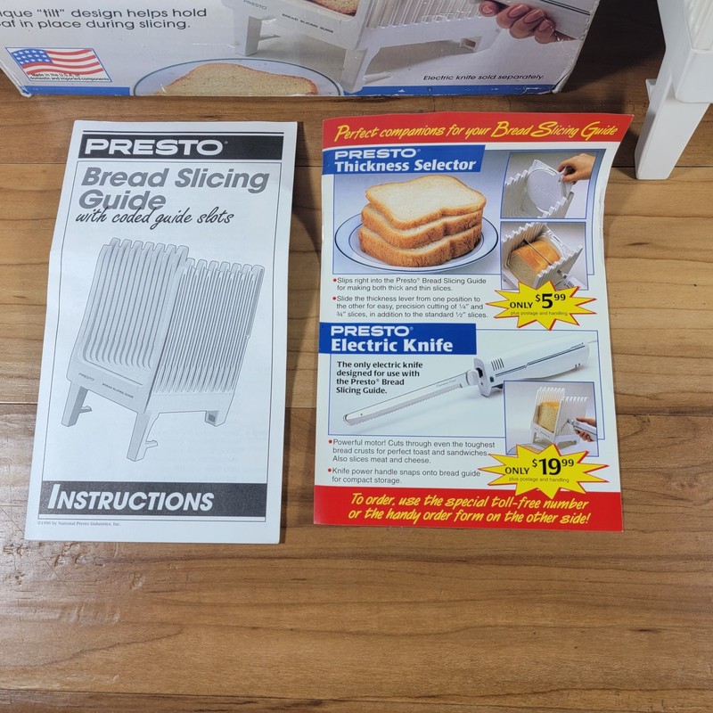 Presto Bread Slicing Guide Model 08615 with Owners Manual New Open Box Complete gallery