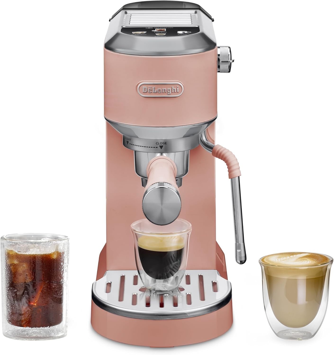 De'Longhi EC890PK Dedica Duo Compact, Espresso Machine Pink gallery